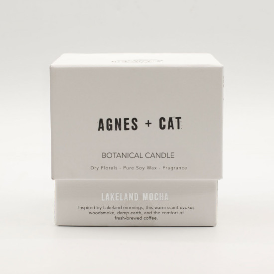 Bougie Botanique à la Cire de Soja Agnes + Cat - Moka Lakeland