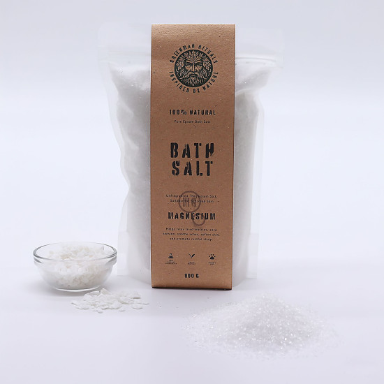 Sels de bain au magnésium et au magnésium d'Epsom Greenman Rituals - Formule pure