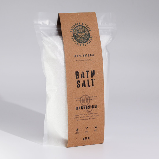 Sels de bain au magnésium et au magnésium d'Epsom Greenman Rituals - Formule pure