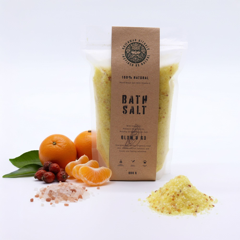 Sels de bain Epsom à la vitamine C et à la mandarine Greenman Rituals - Éclat et détente