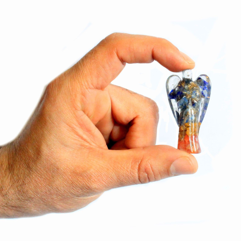 Ange Orgonite 50 mm - Gemmes et Cuivre