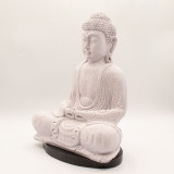 Lampe de méditation Bouddha Lavande Craquelée - Pied ovale