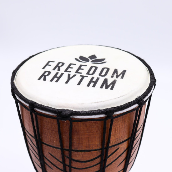 Petit djembé professionnel - Freedom Rhythm (aigu) - Petit 30 cm (15 cm de diamètre)