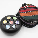 Tambour Hapi Chakra Noir Bas Moyen - 14 x 7 cm