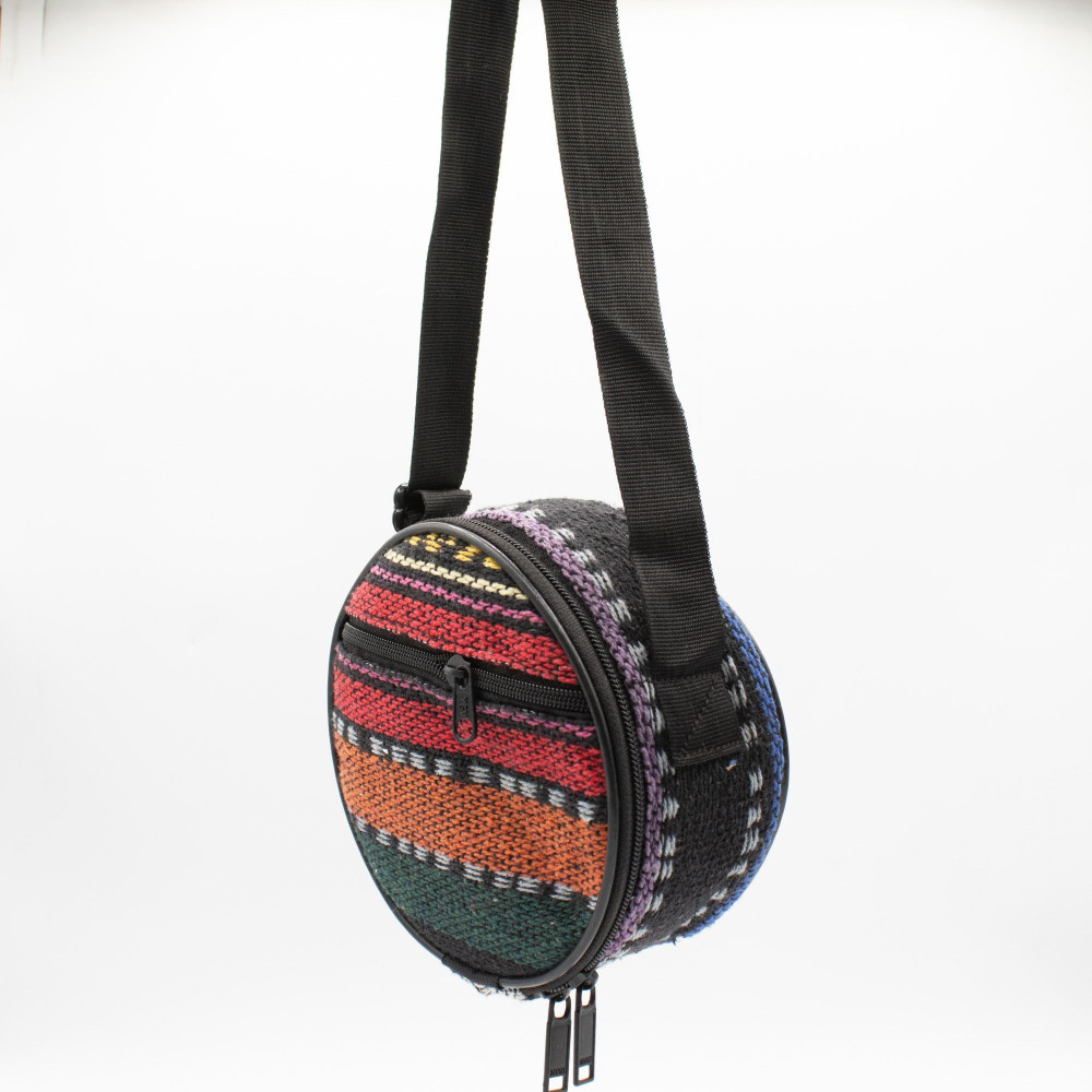 Tambour Hapi Chakra Noir Bas Moyen - 14 x 7 cm