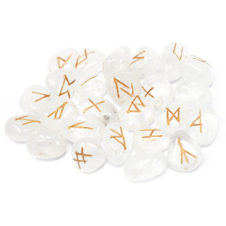 Runes indiennes en pochette - Cristal