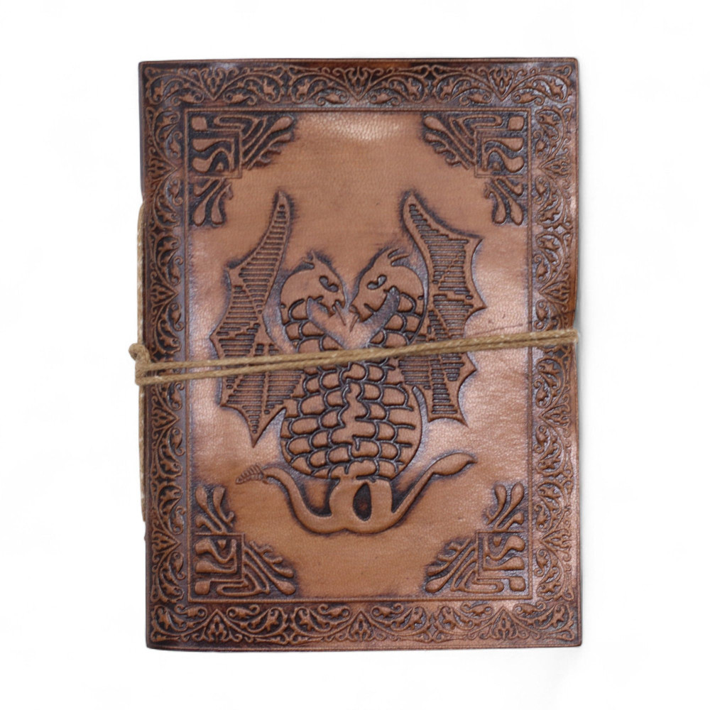 Carnets en cuir ésotériques assortis - 15 x 11,5 cm