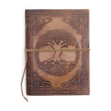 Carnets en cuir ésotériques assortis - 15 x 11,5 cm