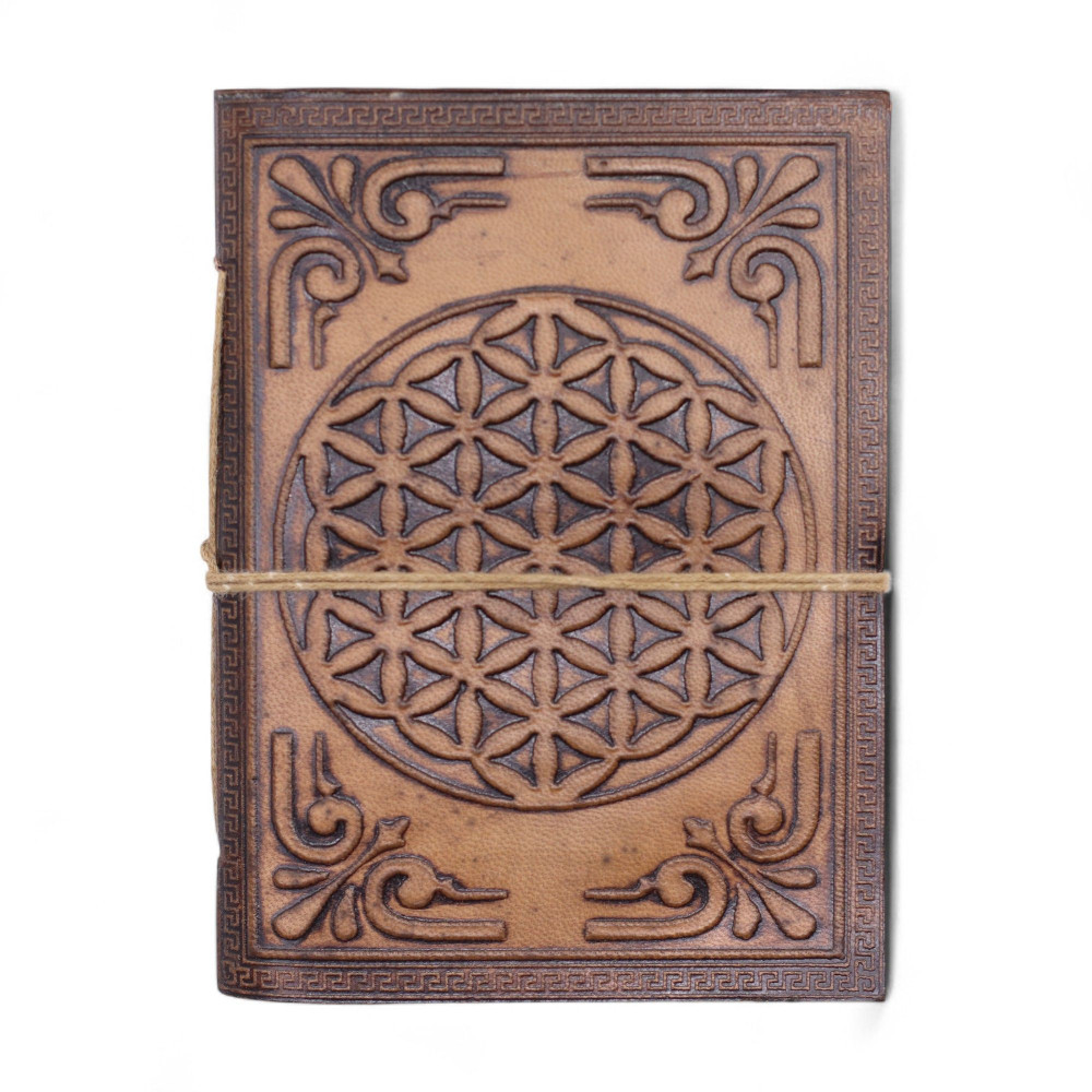 Carnets en cuir ésotériques assortis - 15 x 11,5 cm