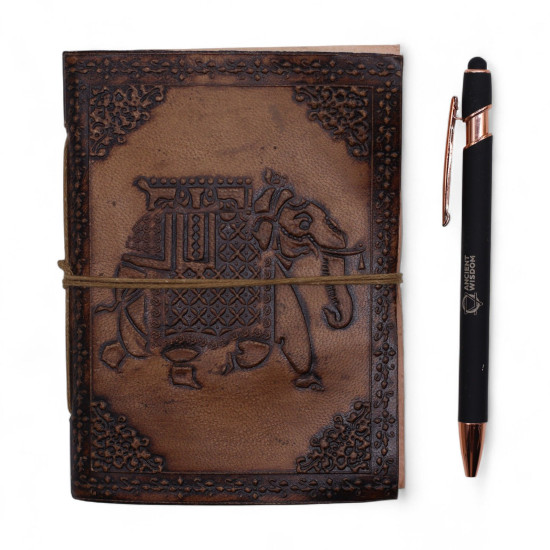 Carnets en cuir ésotériques assortis - 15 x 11,5 cm