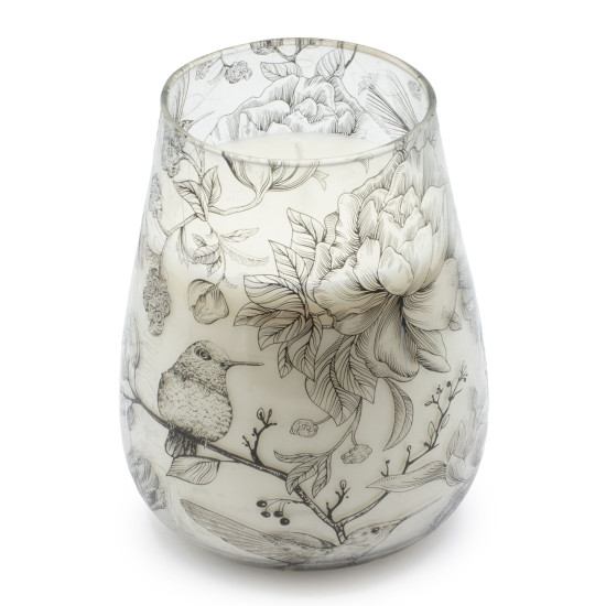 Bougies en pot de verre de grande taille - Tirées par la flamme