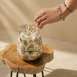 Bougies en pot de verre de grande taille - Tirées par la flamme