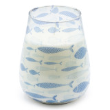 Bougies en pot de verre haut - Brise marine