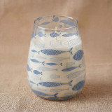 Bougies en pot de verre haut - Brise marine