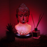 Lampe Buste Bouddha Molton Lava - Pied Ovale