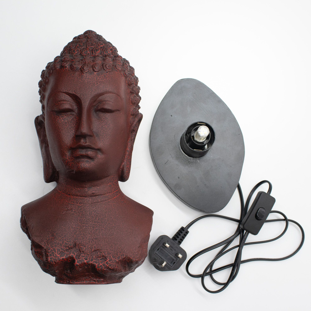 Lampe Buste Bouddha Molton Lava - Pied Ovale