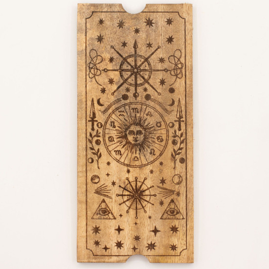 Coffret de tarot à quatre compartiments avec porte-cartes