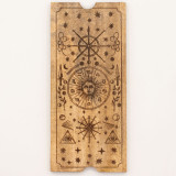 Coffret de tarot à quatre compartiments avec porte-cartes