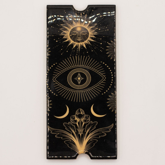 Coffret de tarot à quatre compartiments avec porte-cartes