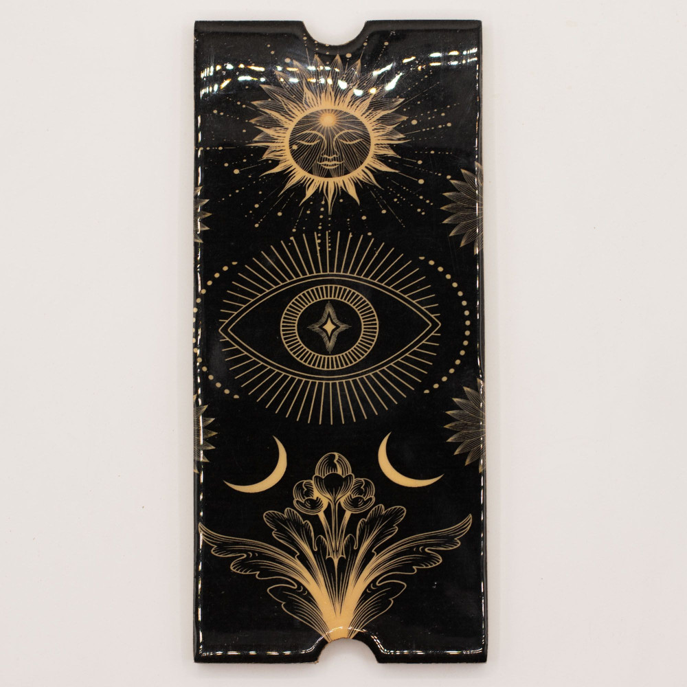 Coffret de tarot à quatre compartiments avec porte-cartes