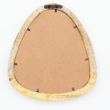 Ensemble de 3 miroirs en forme de galet - Finition bois clair