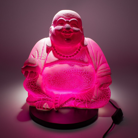 Lampe Bouddha rieur Fruit du dragon - Support rond