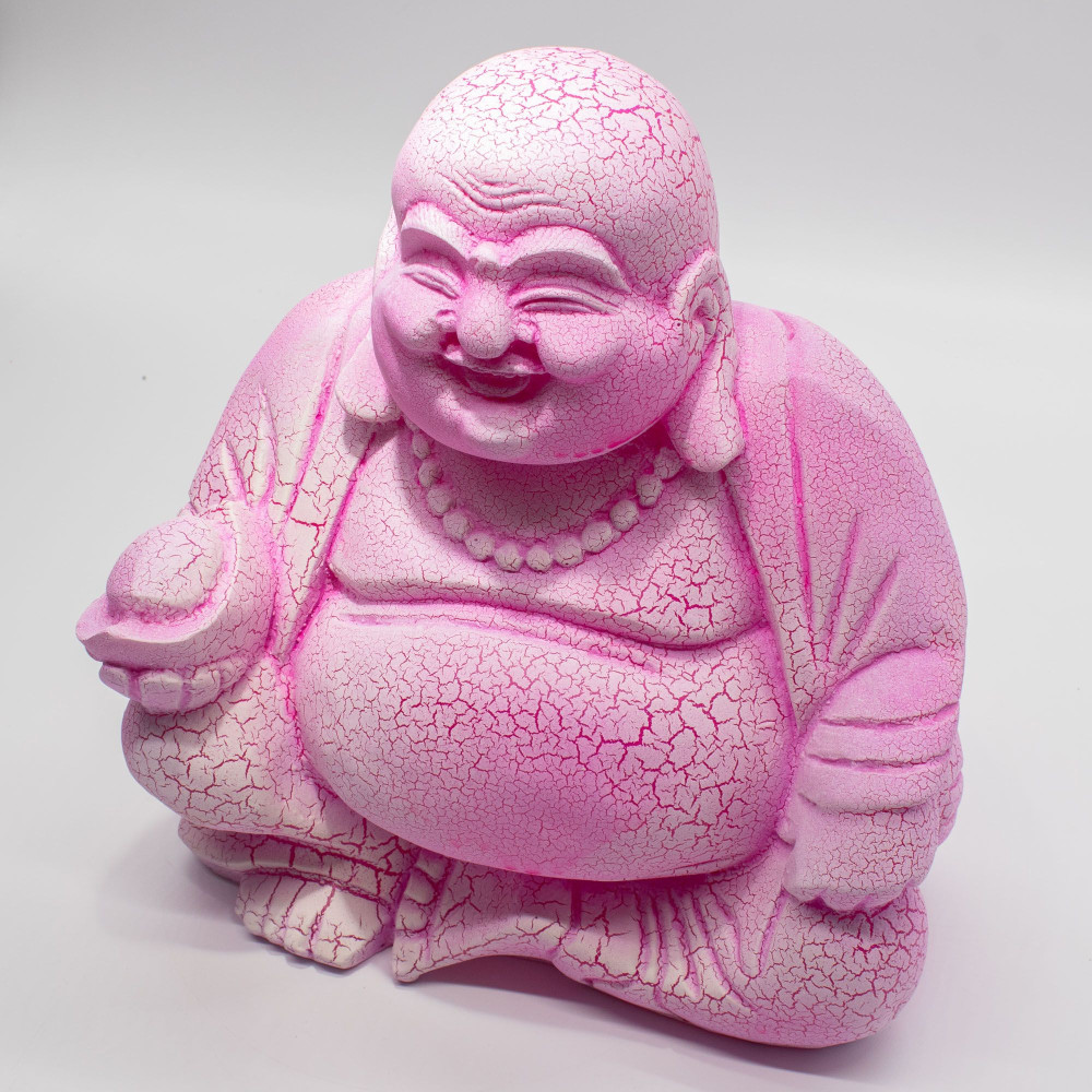 Lampe Bouddha rieur Fruit du dragon - Support rond