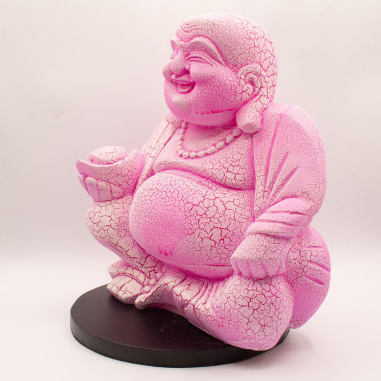 Lampe Bouddha rieur Fruit du dragon - Support rond