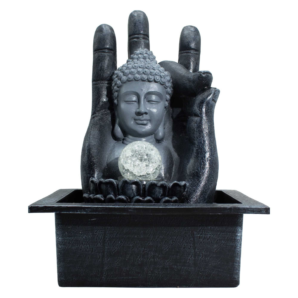 Fontaine de table Bouddha Main et Tête (20x25x35cm)