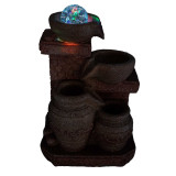 Fontaine de table - 19 x 14 x 27 cm - Pots en cascade style médiéval