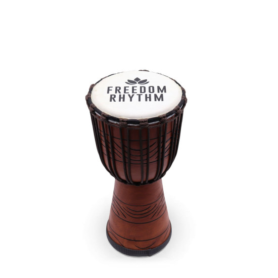 Djembé Pro Moyen - Freedom Rhythm (haut) - 40 cm (18 cm de diamètre)