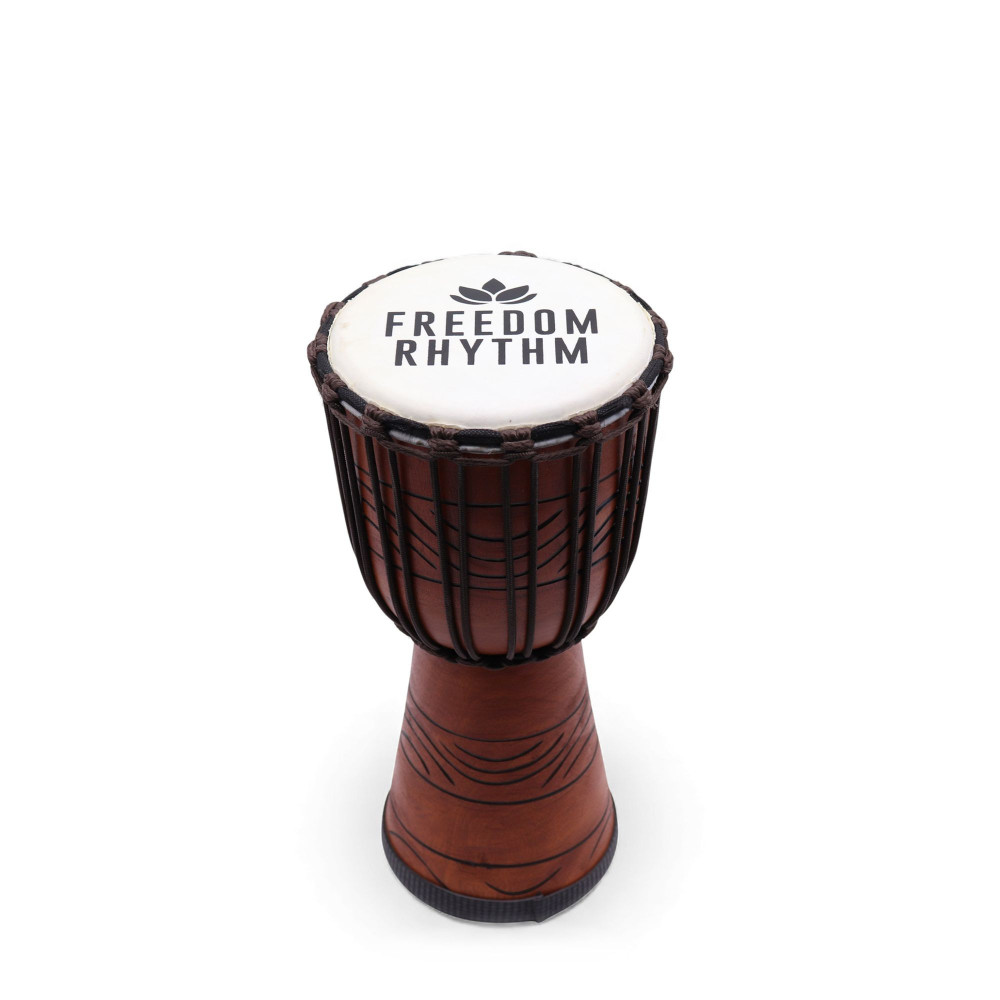 Djembé Pro Moyen - Freedom Rhythm (haut) - 40 cm (18 cm de diamètre)