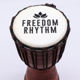 Djembé Pro Moyen - Freedom Rhythm (haut) - 40 cm (18 cm de diamètre)