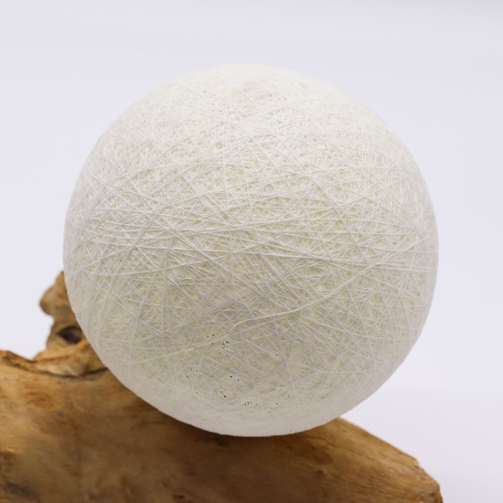 Lampe DriftGlow Coton Luna Abat-jour ivoire