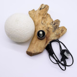Lampe DriftGlow Coton Luna Abat-jour ivoire