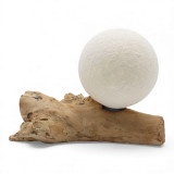 Lampe DriftGlow Coton Luna Abat-jour ivoire