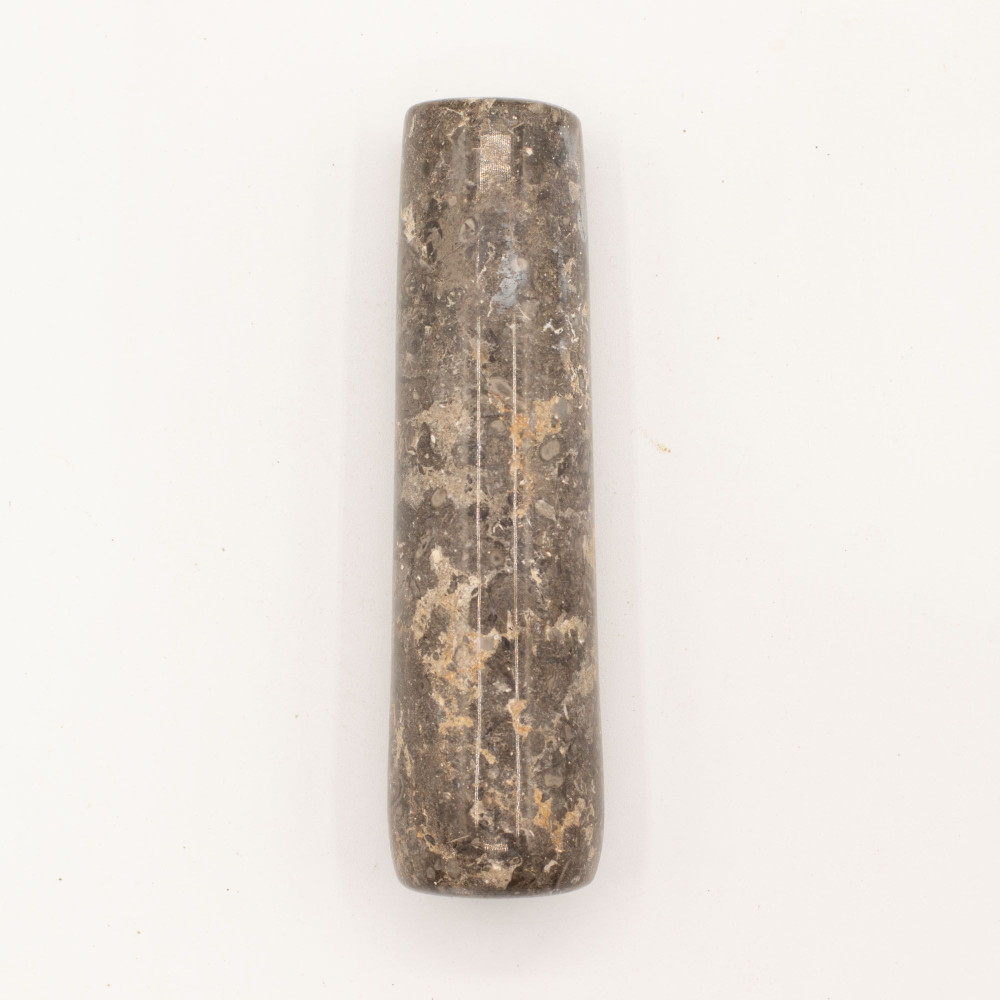 Pilon et mortier décoratifs en pierre de rivière naturelle - Grand format (environ 15 x 12 cm)