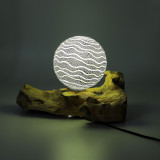 Lampe DriftGlow Abat-jour gris Luna