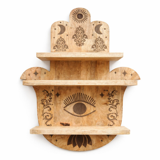 Étagère murale en forme de Hamsa