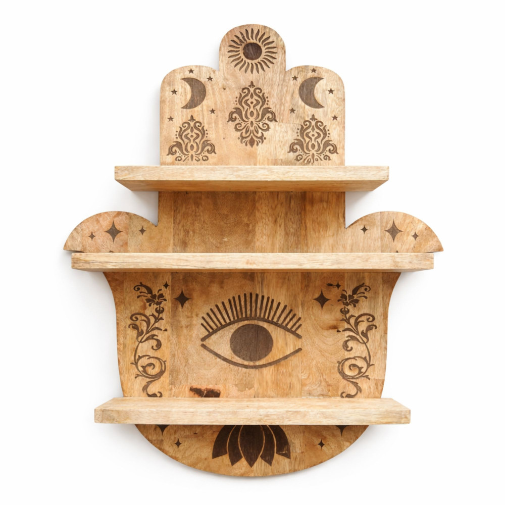 Étagère murale en forme de Hamsa
