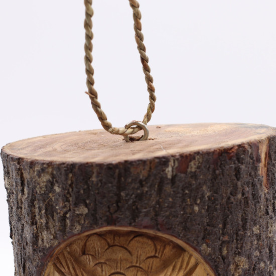Tronc d'arbre - Nichoir - Hibou sage