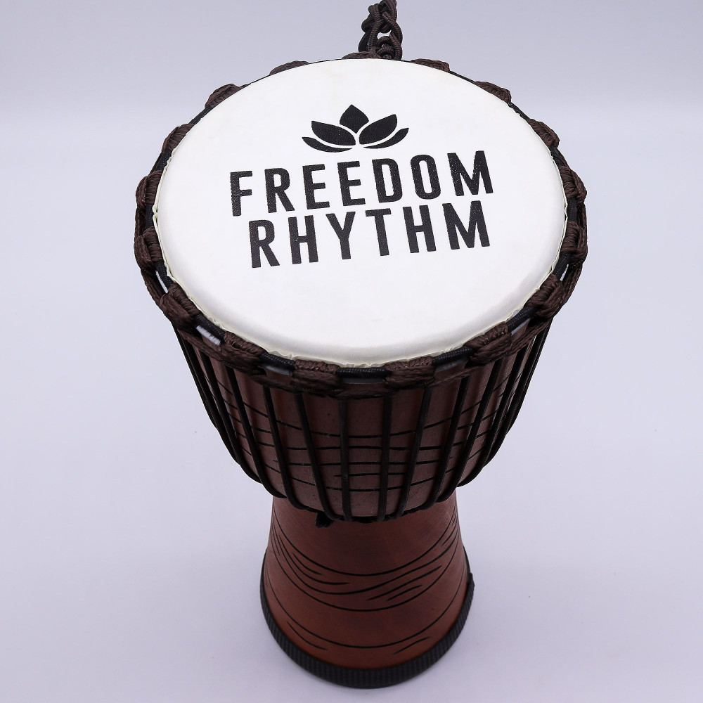 Grand djembé professionnel - Freedom Rhythm (haut) - 50 cm (22 cm de diamètre)