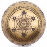 Bouddha en laiton pur gravé - Lot de 4 - Environ 3,85 kg