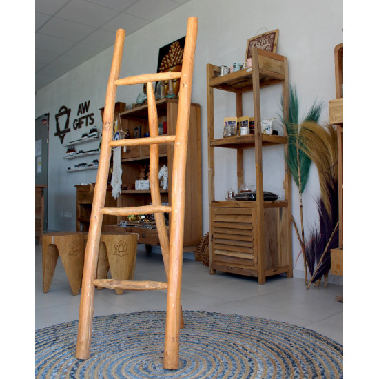 Grande échelle en teck - 1,5 m - Naturel