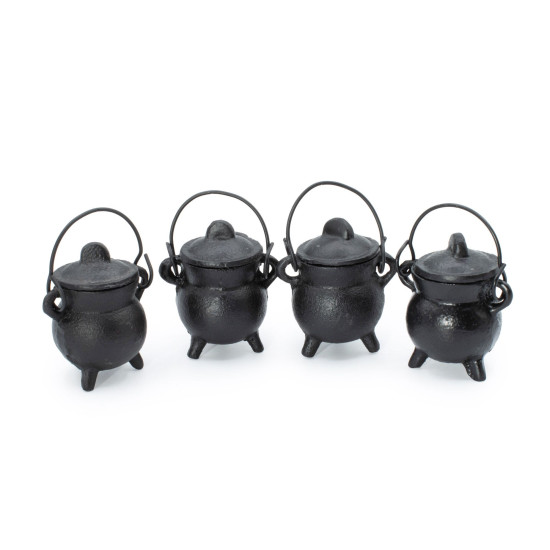 Chaudrons en fonte extra petits 5x7cm