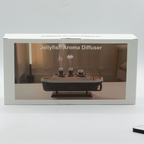 Diffuseur d'Arômes Navire avec Effet Brume et LED Multicolore