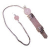 Pendule en trois parties - Quartz rose