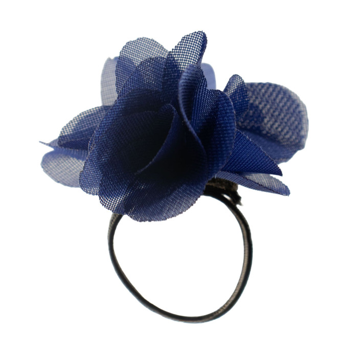 Anneaux diffuseurs de parfum en mousseline - Bleu marine