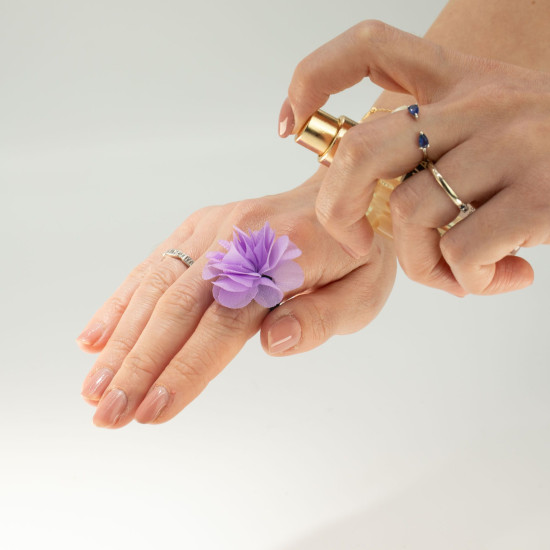 Anneaux diffuseurs de parfum en mousseline - Lavande