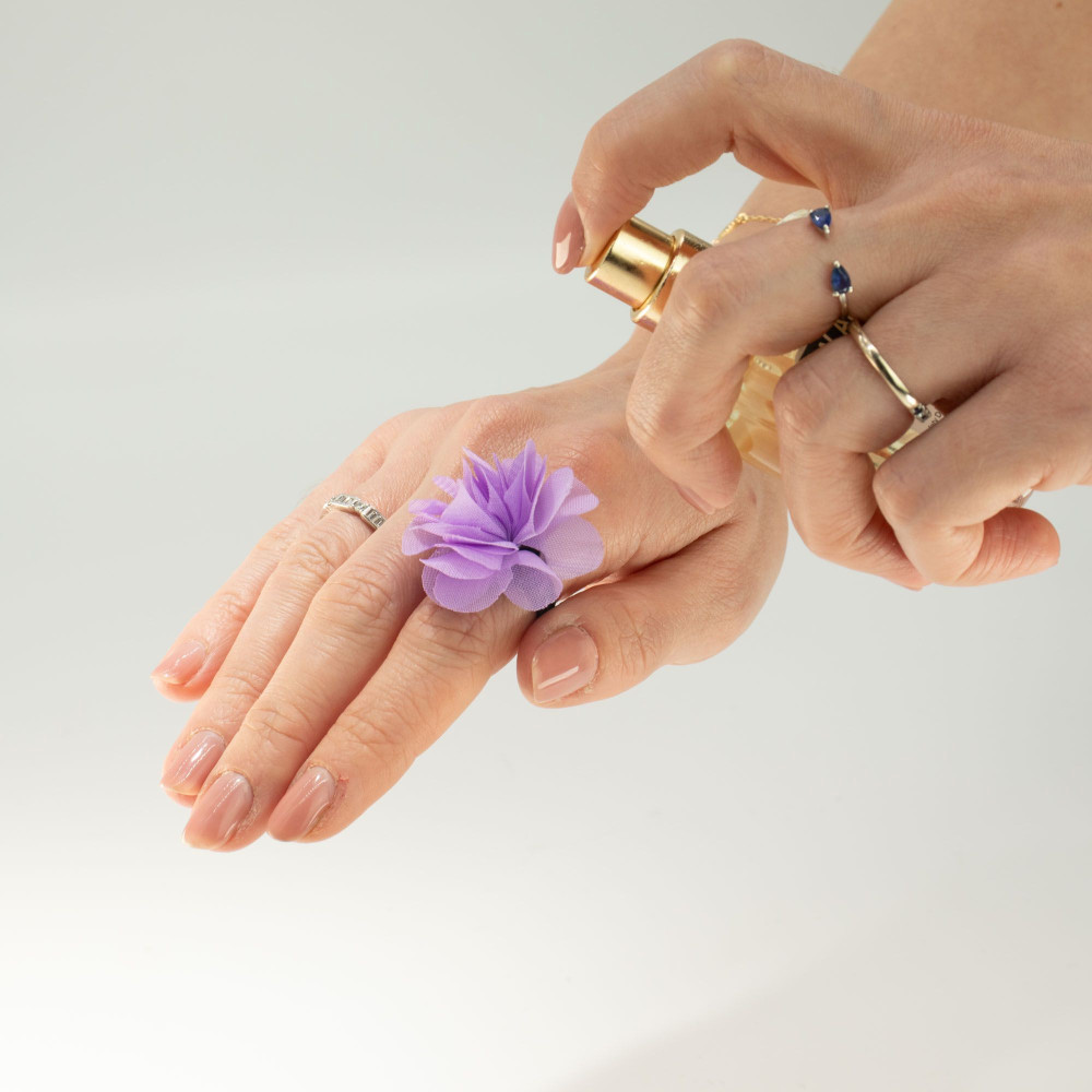 Anneaux diffuseurs de parfum en mousseline - Lavande